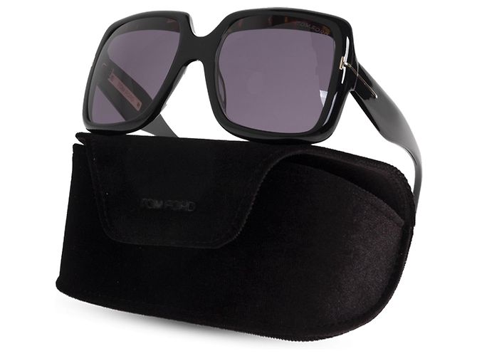 Gafas de sol Tom Ford cuadradas de acetato negro - vista 3
