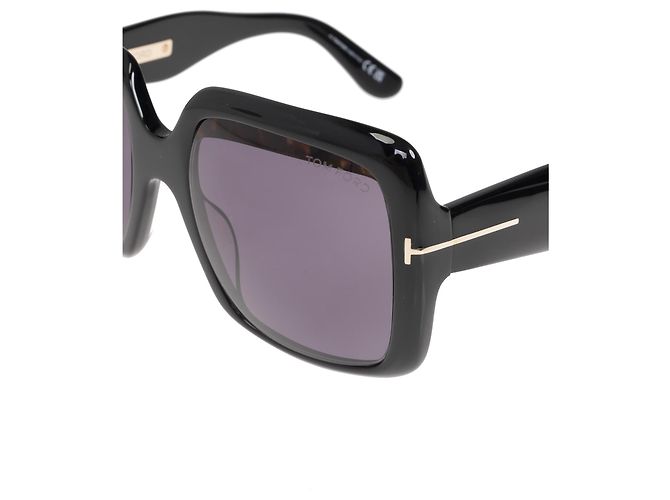 Gafas de sol Tom Ford cuadradas de acetato negro - vista 4