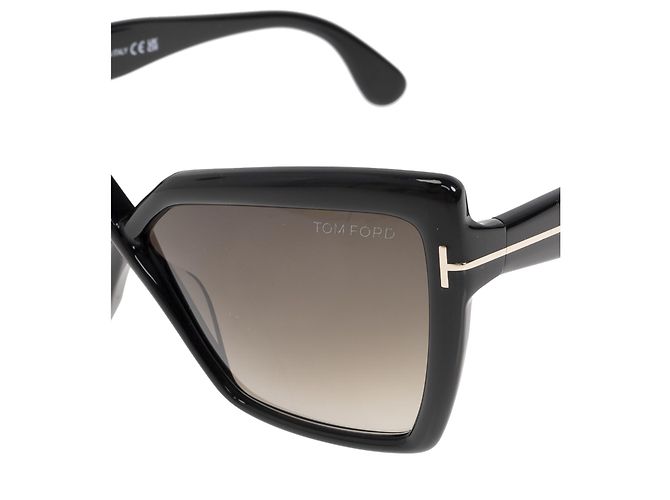 Occhiali da sole Tom Ford a farfalla neri in acetato - vista 4