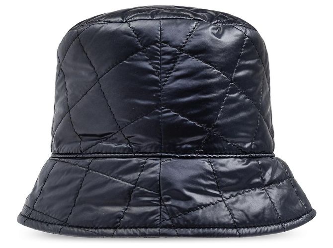 Cappello Bucket Moncler Blu Nylon - vista 3