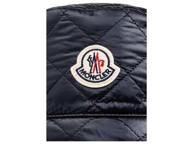 Cappello Bucket Moncler Blu Nylon - vista 4