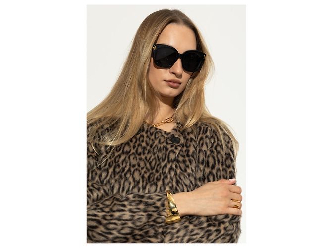 Tom Ford Sonnenbrille Oversized Schwarz Acetat - Ansicht 2