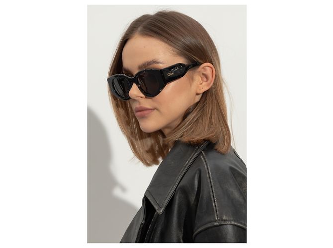 Gafas de sol Chloé negras de acetato - vista 2