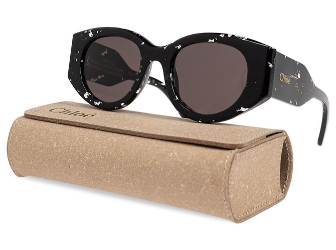 Gafas de sol Chloé negras de acetato - vista 3