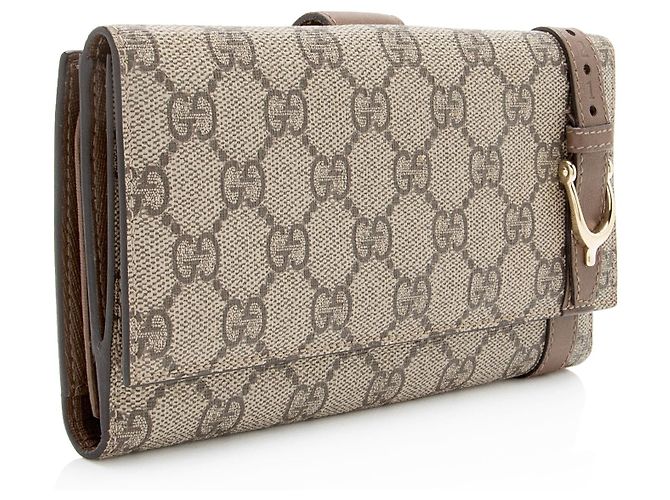 Portafoglio Continental Gucci GG Supreme Nice - vista 2