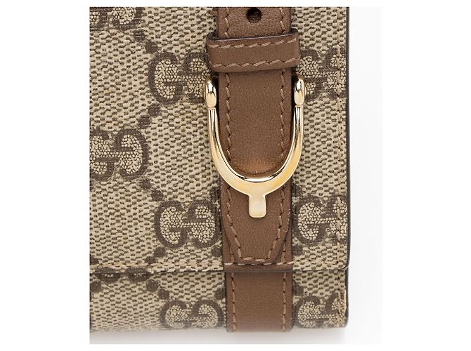 Portafoglio Continental Gucci GG Supreme Nice - vista 8