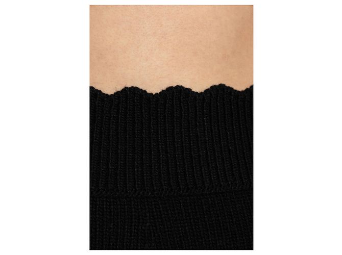 Minifalda de lana acanalada negra Chloé - vista 5