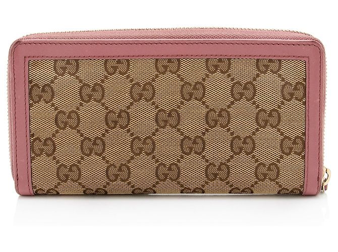Portafoglio con zip Gucci GG Canvas Sukey - vista 3