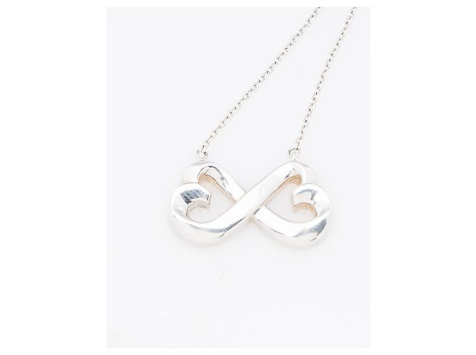 Collana Double Loving Heart in Argento Sterling Tiffany & Co. - vista 5