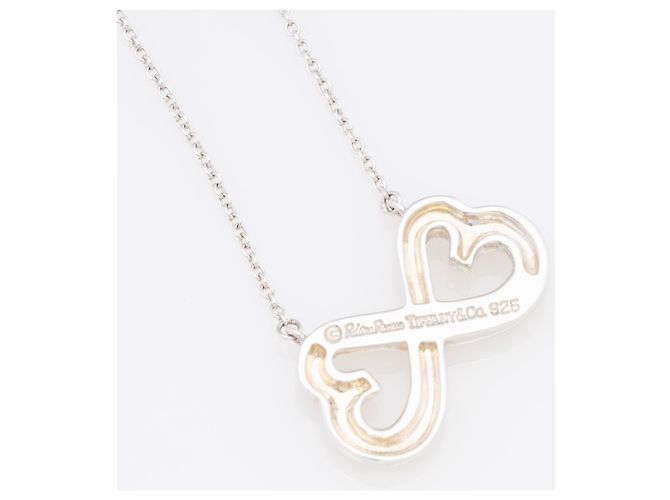 Collana Double Loving Heart in Argento Sterling Tiffany & Co. - vista 6