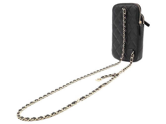 Custodia per telefono Chanel Matelassé Coco Mark Chain - vista 2