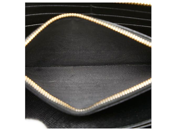 Ribbon Portafoglio lungo Prada con chiusura a zip e nastro - vista 5