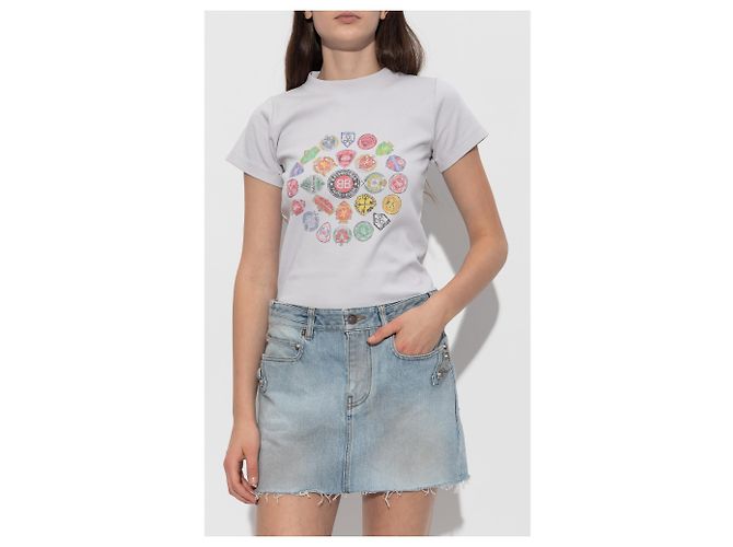 Balenciaga T-Shirt mit buntem Print - Ansicht 3