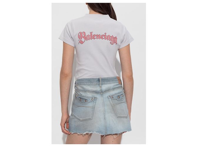 Balenciaga T-Shirt mit buntem Print - Ansicht 4