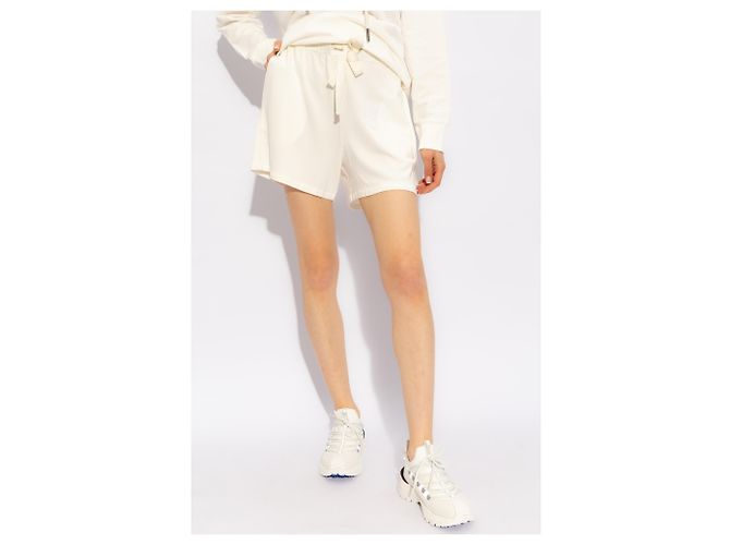 Moncler Logo Shorts weiß creme - Ansicht 3