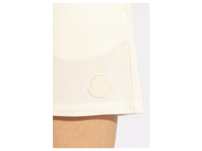 Moncler Logo Shorts weiß creme - Ansicht 5