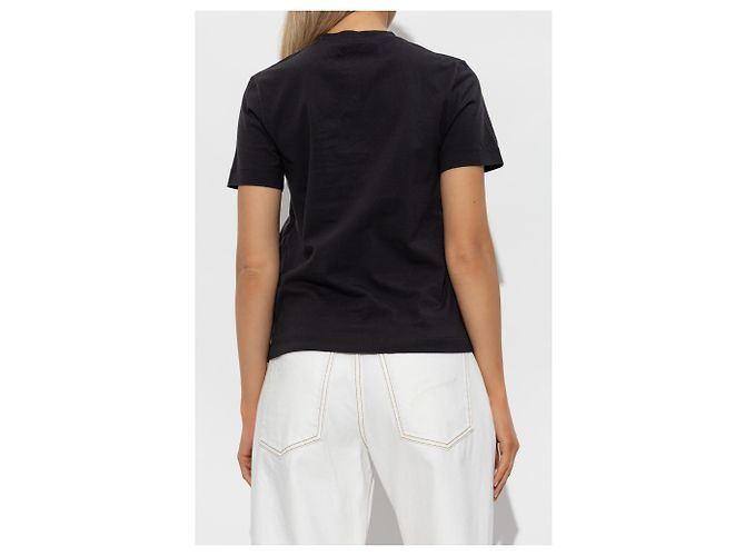 Camiseta Jacquemus Logo Negra de Algodón - vista 4