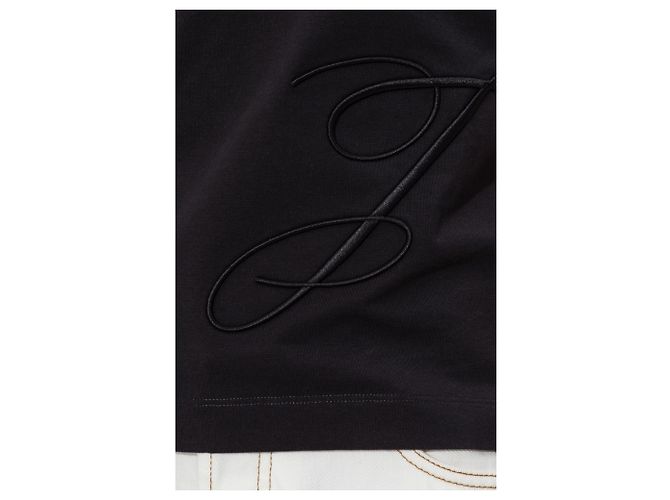 Camiseta Jacquemus Logo Negra de Algodón - vista 5
