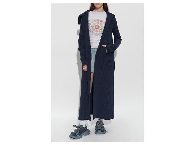 Balenciaga Langer Cardigan mit Taschen - Ansicht 3