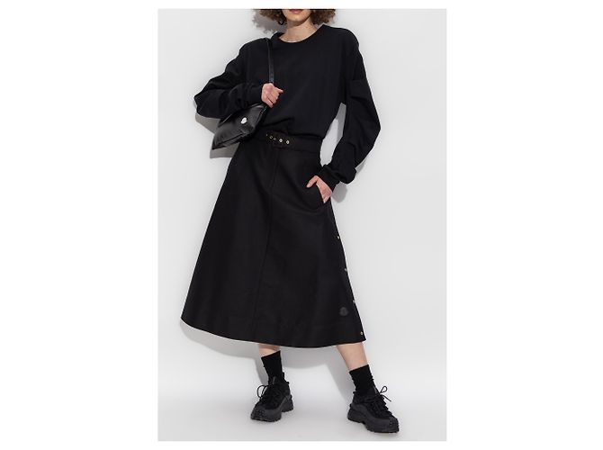 Moncler Baumwoll-Sweatshirt in Schwarz - Ansicht 2