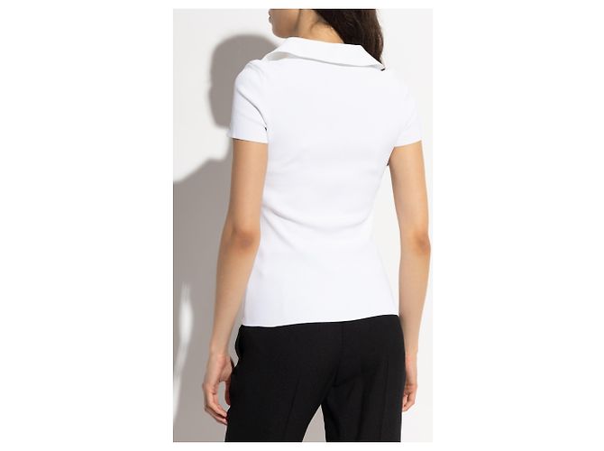 Balenciaga  Polo mit besticktem Logo - Ansicht 4