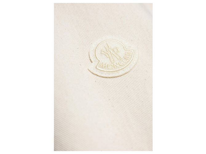 Moncler Baumwollhemd in Creme mit Tasche - Ansicht 5