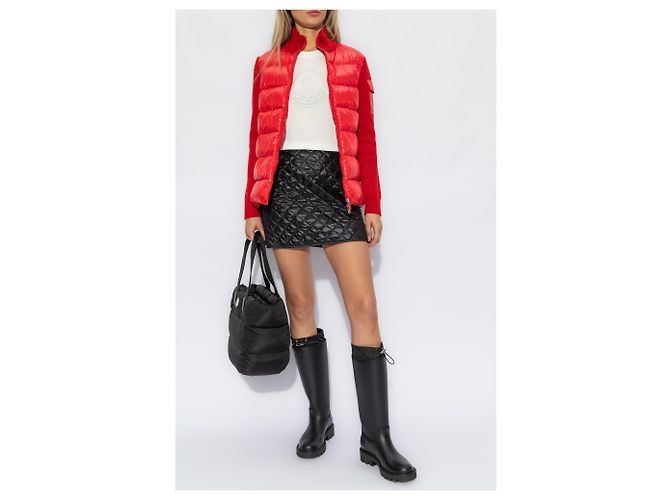T-shirt Moncler bianca in cotone con logo - vista 2