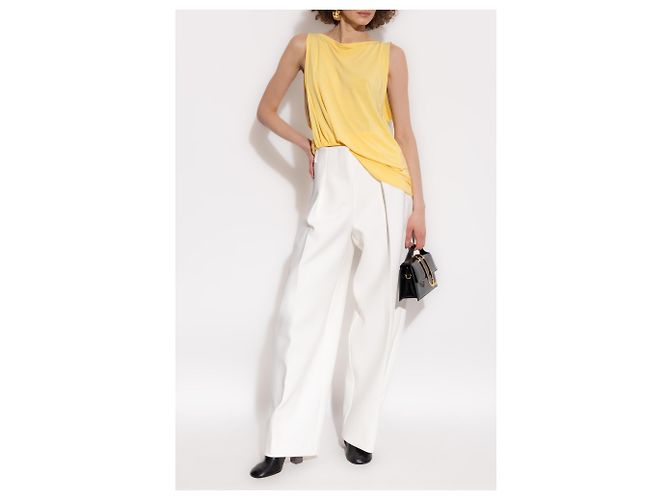 Top sin mangas asimétrico Jacquemus Amarillo - vista 2
