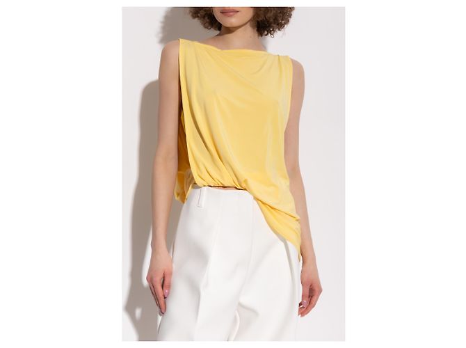 Top sin mangas asimétrico Jacquemus Amarillo - vista 3