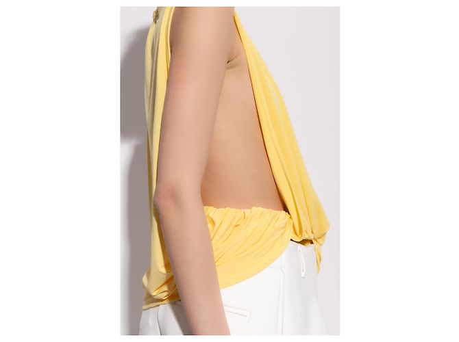 Top sin mangas asimétrico Jacquemus Amarillo - vista 5