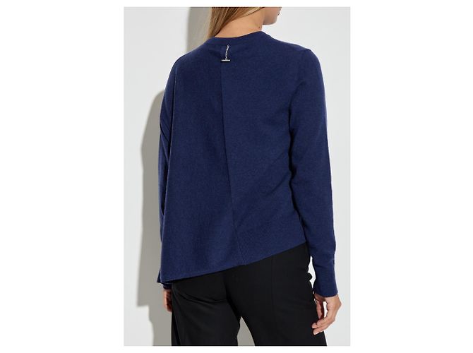 Alexander McQueen Kaschmirpullover Blau asymmetrisch - Ansicht 4