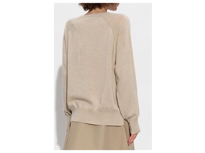 Moncler Kaschmir und Wollpullover Braun Beige - Ansicht 4