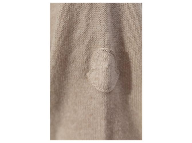 Moncler Kaschmir und Wollpullover Braun Beige - Ansicht 5