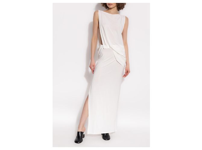 Vestido largo sin mangas blanco Jacquemus - vista 3