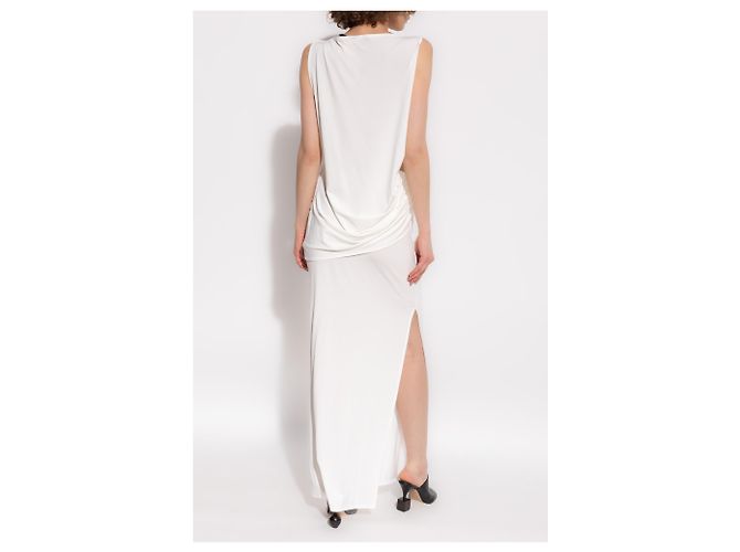 Vestido largo sin mangas blanco Jacquemus - vista 4