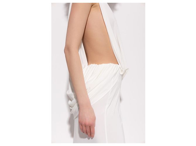 Vestido largo sin mangas blanco Jacquemus - vista 5