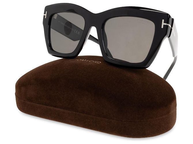 Gafas de sol Tom Ford cuadradas de acetato negro - vista 3
