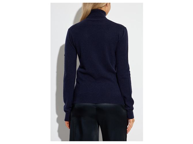 Balenciaga Kaschmir-Rollkragenpullover Navy Blau - Ansicht 4