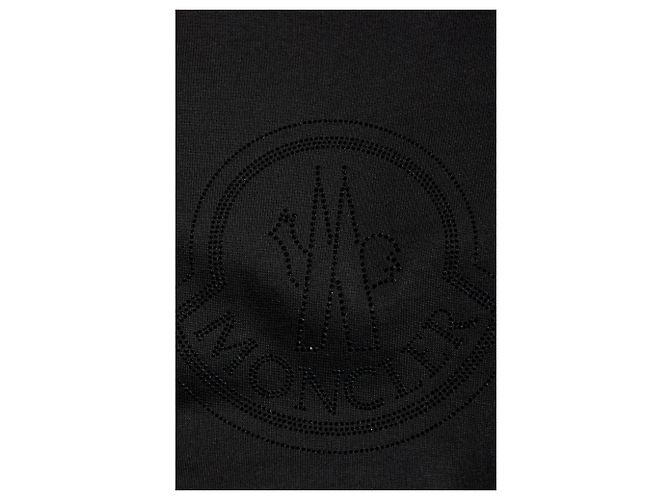 Camiseta Moncler Logo Negra de Algodón - vista 5