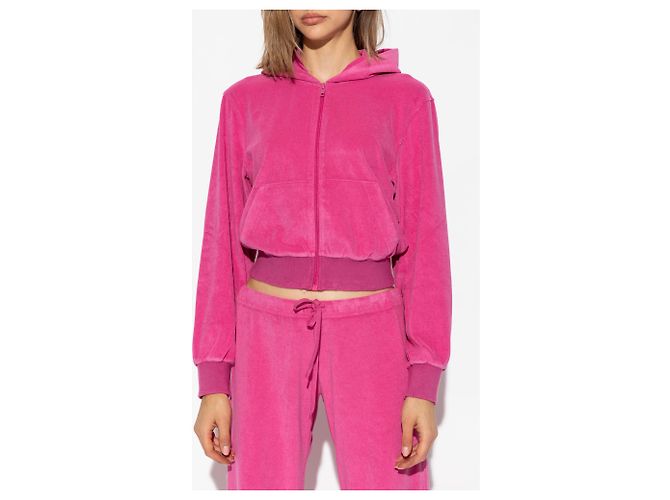 Sudadera con capucha Balenciaga rosa de algodón - vista 3