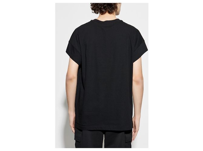 T-shirt Dolce & Gabbana con logo nera in cotone - vista 4
