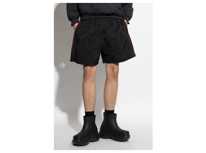 Balenciaga Shorts mit besticktem Logo - Ansicht 3