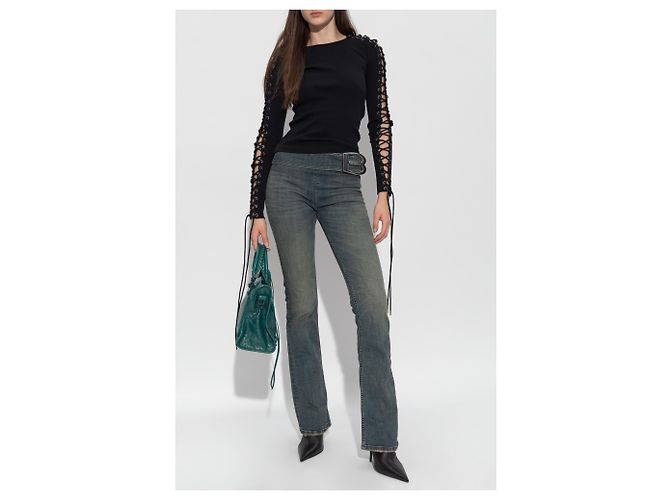 Balenciaga Top a maniche lunghe a costine - vista 2