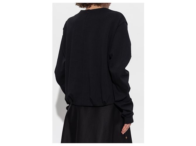 Moncler Baumwoll-Sweatshirt schwarz - Ansicht 4
