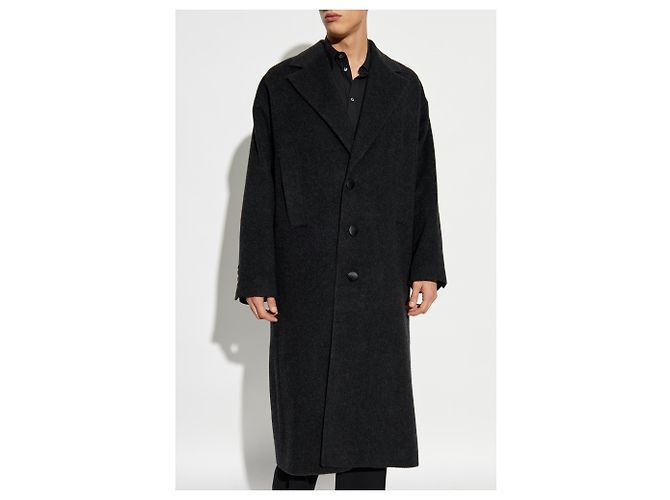 Dolce & Gabbana Grey Wool Coat - view 3