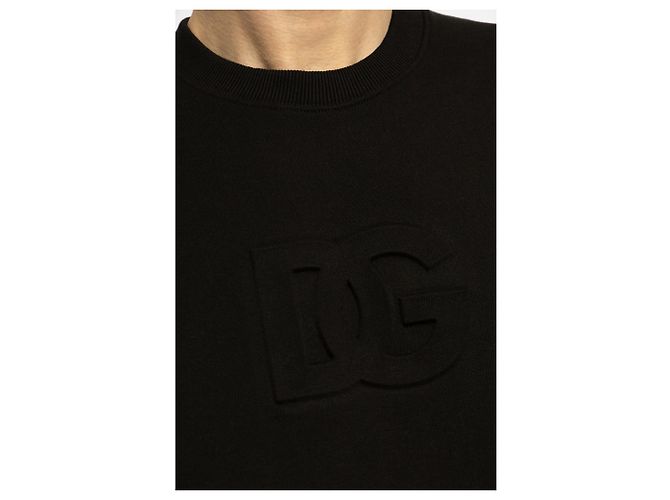 Camiseta Oversized de algodón con bolsillo Dolce & Gabbana Negra - vista 5