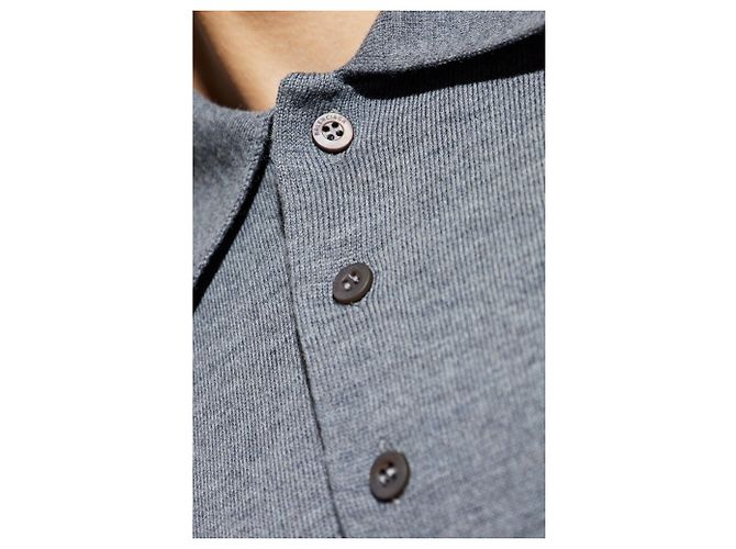 Balenciaga Woll Rollkragenpullover Grau - Ansicht 5
