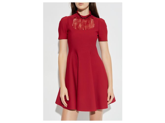 Alexander Mcqueen Vestido con cuello levantado - vista 3