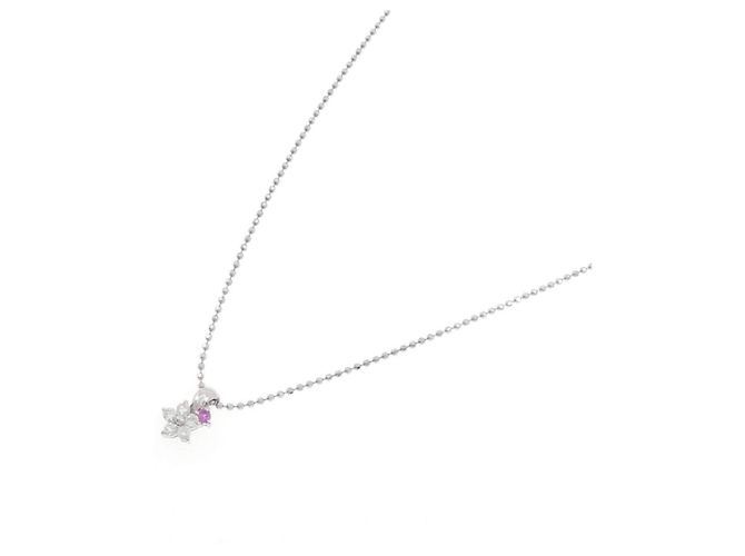 Autre Marque Collana Pt900 Pt850 Zaffiro Diamante - vista 2