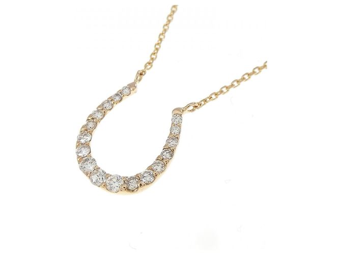 Autre Marque Collana Horseshoe Au750 Diamanti - vista 3
